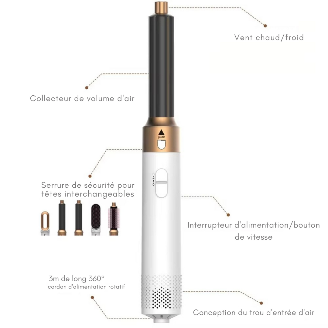 ZENOYA® - SÈCHE CHEVEUX AIR STYLER 5 en 1