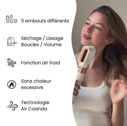 ZENOYA® - SÈCHE CHEVEUX AIR STYLER 5 en 1